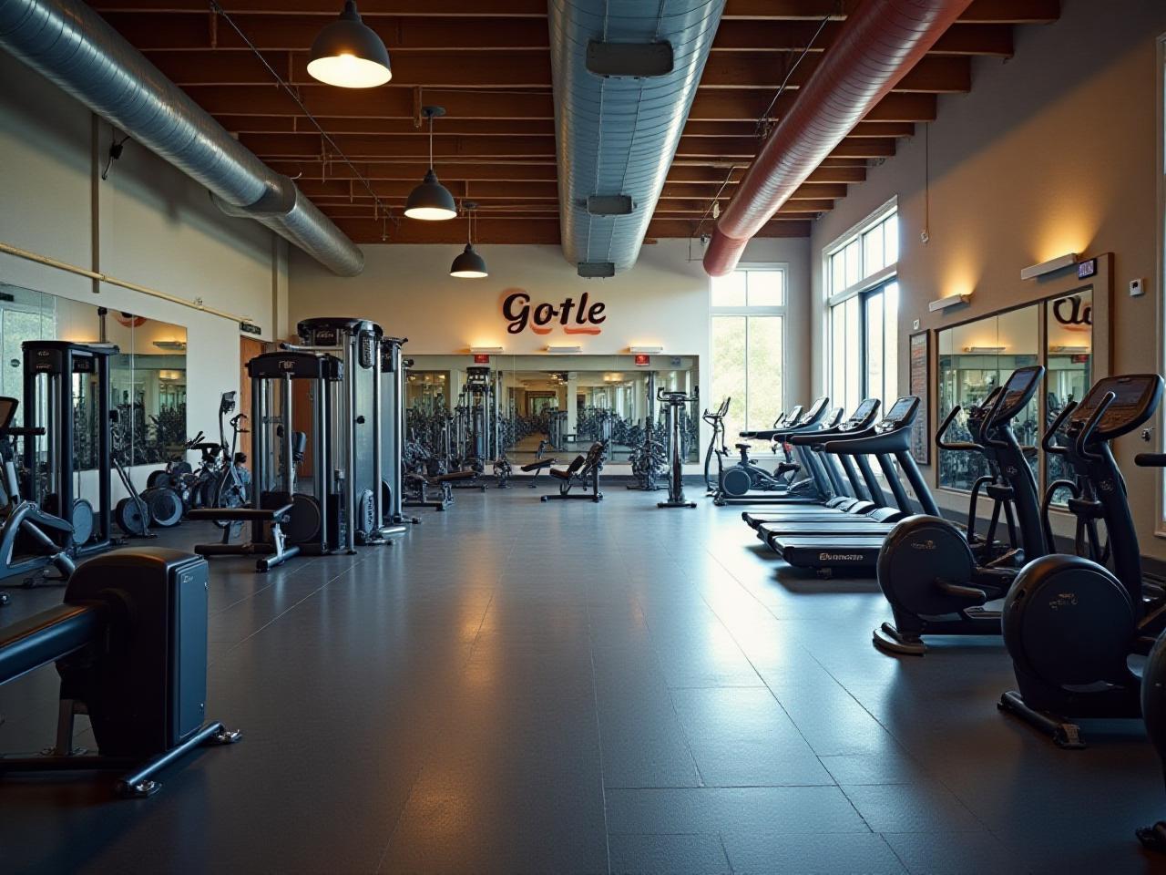 Modern gym interior at Seoul Fitness Excellence